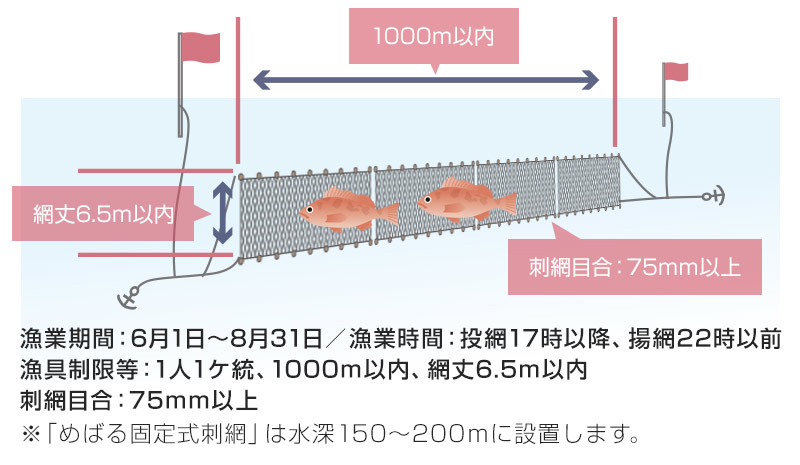 固定式刺し網漁業